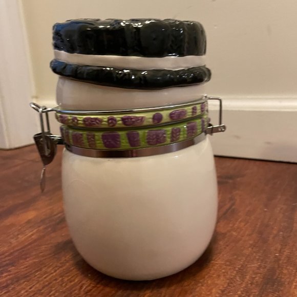 SWISS MISS Hot Cocoa Ceramic Snowman Christmas Canister - Picture 7 of 9